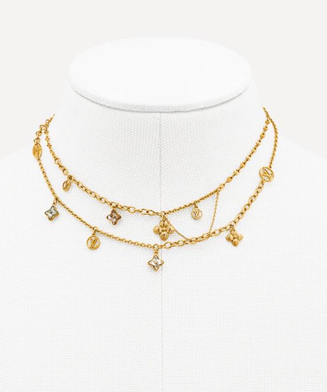 Title: Van Cleef-Style Alahambra Charms Choker Necklace