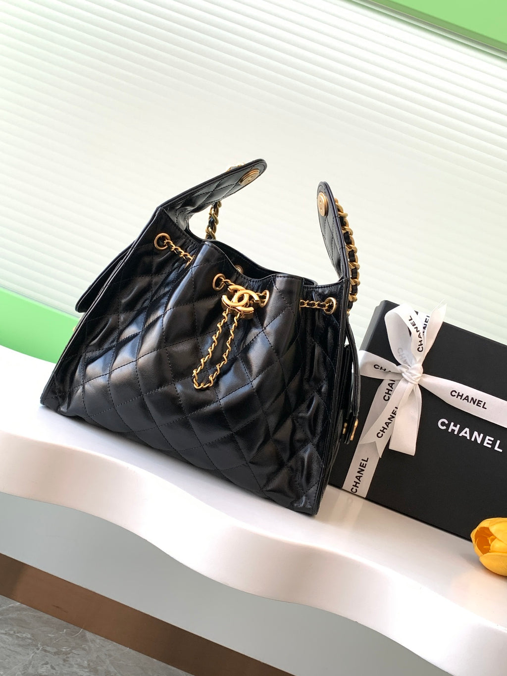 Chanel Classic Lambskin Quilted Backpack with Gold Hardware