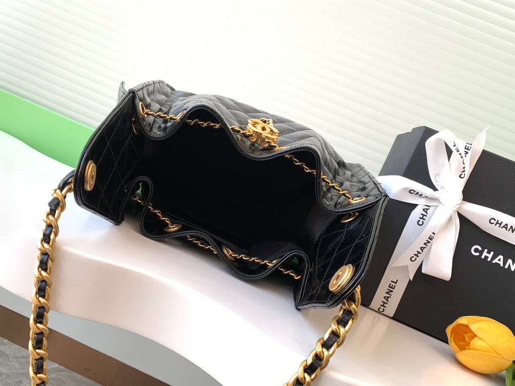 Chanel Classic Lambskin Quilted Backpack with Gold Hardware