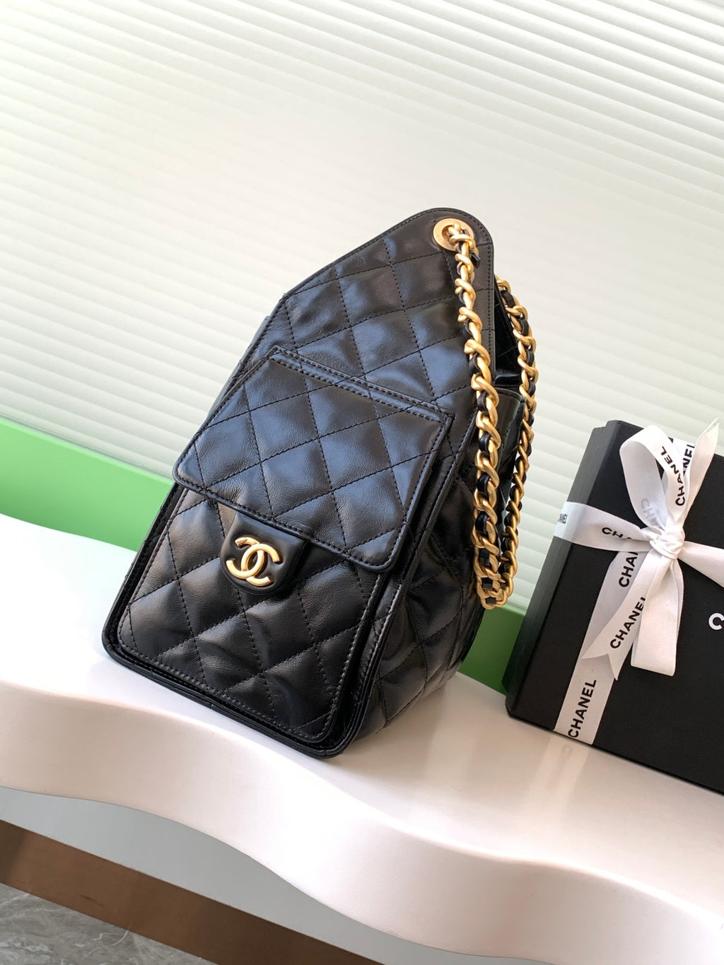 Chanel Classic Lambskin Quilted Backpack with Gold Hardware