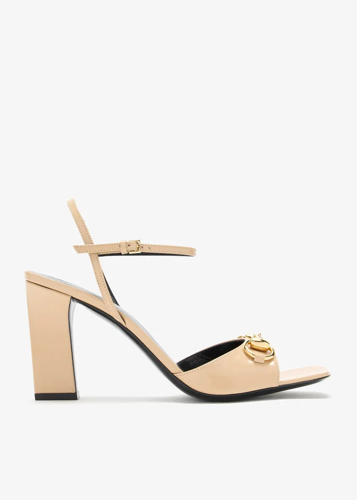 Gucci Double G Block Heel Sandals - Nude Beige (Master Quality)
